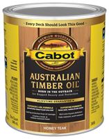 Cabot 140.0003458.005 Australian Timber Oil, Honey Teak, Liquid, 1 qt, Can