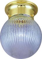 Boston Harbor F3BB01-34083L Single Light Ceiling Fixture, 120 V, 60 W, 1-Lamp, A19 or CFL Lamp, Polished Brass Fixture