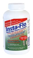 Insta-Flo IS-200 Drain Cleaner, Solid, White, Odorless, 2 lb Bottle, Pack of 6