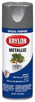 Krylon K01403777 Spray Metallic Spray Paint, Metallic, Dull Aluminum, 11 oz