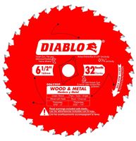 Diablo D0632GPA Circular Saw Blade, 6-1/2 in Dia, 32-Teeth, TiCo Cutting Edge