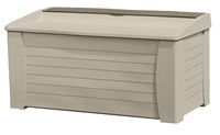 Suncast DB12000 Deck Box, 54-1/2 in W, 28 in D, 27 in H, Resin, Light Taupe