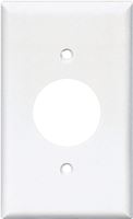 Eaton Wiring Devices 2131W-BOX Single Receptacle Wallplate, 4-1/2 in L, 2-3/4 in W, 1 -Gang, Thermoset, White