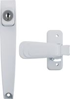 Wright Products VK444-2WH Pushbutton Latch, 3/4 to 2 in Thick Door, For: Out-Swinging Wood/Metal Screen, Storm Doors