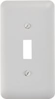 Amerelle 935TW Wallplate, 5 in L, 2-13/16 in W, 1 -Gang, Steel, White