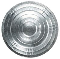 Behrens 38111 Trash Can Lid, Galvanized Steel, Silver, For: 20 gal Cans