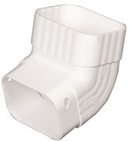 Amerimax M0627 Downspout Elbow, Vinyl, White