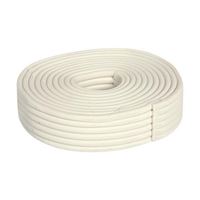 M-D 71505 Caulking Cord Weatherstrip, 1/8 in Thick, 30 ft L, Synthetic Fiber, White