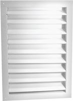 Master Flow DA1824W Dual Louver, 26-3/8 in L, 20-1/2 in W, Aluminum, White