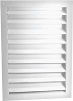 Master Flow DA1218W Dual Louver, 20-1/2 in L, 14-1/2 in W, Aluminum, White