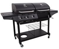 Char-Broil 463714514 Charcoal and Gas Combo Grill, 30,000 Btu BTU, 4 -Burner, 780 sq-in Primary Cooking Surface