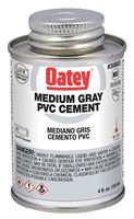 Oatey 30883 Solvent Cement, 4 oz Can, Liquid, Gray