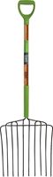 Ames 2827000 Ensilage Fork, Wood Handle, D-Shaped Handle, 30 in L Handle