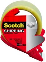 Scotch 3350S-RD Packaging Tape, 54.6 yd L, 1.88 in W, Polypropylene Backing, Clear