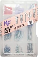 Midwest Fastener 14999 Anchor Kit, Plastic, Textured, 77-Piece