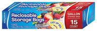 Easy Pack 1305 Storage Bag, 1 gal Capacity, Pack of 6