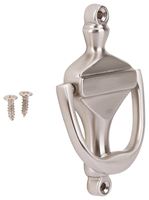 Prosource HR4003SN-PS Door Knocker, Brass, Satin Nickel, 3-3/8 in Mounting Hole Center to Center