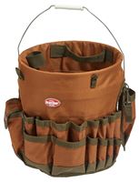 Bucket Boss 10030 Bucketeer, 11 in W, 11 in D, 11 in H, 30-Pocket, Polyester, Brown