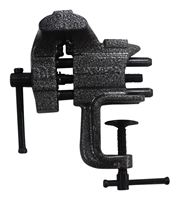 Olympia Tools 38-603 Clamp Vise, 2-1/2 in Jaw Opening, 3 in W Jaw, 1-1/2 in D Throat, Steel