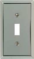 Amerelle 161T Wallplate, 4-15/16 in L, 2-7/8 in W, 1 -Gang, Steel, Polished Chrome