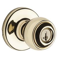 Kwikset 400P 3 SMT K3 Keyed Entry Knob, Polished Brass