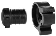 Flair-It PEXLOCK 30864 Pipe Plug with Clamp, 3/4 in, Black