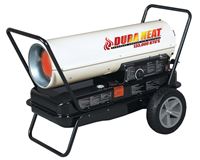 Dura Heat DFA135C Kero Forced Air Heater with Thermostat, 10 gal Fuel Tank, Kerosene, 135000 Btu, White