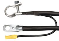 CCI Maximum Energy 32-6L Battery Cable with Lead Wire, 6 AWG Wire, Black Sheath