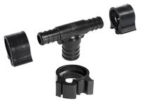 Flair-It PEXLOCK 30823 Reducing Pipe Tee with Clamp, 1/2 x 3/4 in, 100 psi Pressure