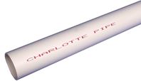 Charlotte Pipe PVC 04007B 0800 Pipe, 3/4 in, 20 ft L, SCH 40 Schedule, PVC, White