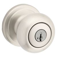 Kwikset Signature Series 740J15SMTCP Entry Knob, Satin Nickel, Metal, KW1, K4 Keyway, 2 Grade