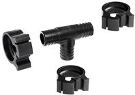 Flair-It PEXLOCK 30769 Pipe Tee with Clamp, 1 in, Black, 100 psi Pressure