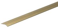 Frost King H113FB/6 Carpet Bar, 6 ft L, 1 in W, Fluted Surface, Aluminum, Gold, Satin