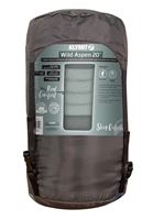 Klymit Wold Aspen 20 13WRGR20D Sleeping Bag, 74 in L, 34 in W, Rectangle, Polyester, Green