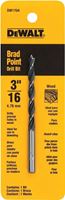 DeWALT DW1704 Drill Bit, 3/16 in Dia, 2-3/4 in OAL, Twist Flute, 3/16 in Dia Shank, Straight Shank