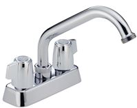 Delta Classic Series 2131LF Laundry Faucet, 2-Faucet Handle, Brass, Chrome Plated, Deck, Swivel Spout