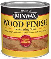 Minwax 222304444 Wood Stain, Satin, Colonial Maple, Liquid, 0.5 pt, Can