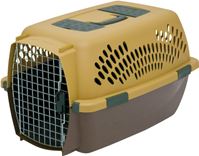 Aspenpet Pet Porter 21089 Fashion Pet Carrier, 24.1 in W, 16.7 in D, 14-1/2 in H, Plastic, Black/Falcon