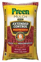 Preen 95456134 Mulch Plus Weed Barrier, Granular, Russet Red