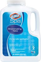 Clorox Spa 21005CSP Brominating Tablet, 5 lb, Tablet, Faint Halogen, White, Pack of 4