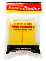 RollerLite 3YF038D Roller Cover, 3/8 in Thick Nap, 3 in L, Foam Cover, Yellow