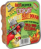 C&S No Melt Suet Dough Delights CS12553 Bird Suet, Hot Pepper Flavor, 11.75 oz, Pack of 12