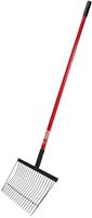 BULLY Tools 92342 Stall Fork, Steel Tine, Fiberglass Handle, Long Handle, 59 in L Handle