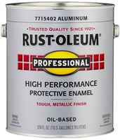 Rust-Oleum 7715402 Enamel Paint, Gloss, Aluminum, 1 gal, Can, 230 to 390 sq-ft/gal Coverage Area, Pack of 2