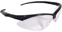 Radians AP1-10-GF12 Safety Glasses, Hard-Coated Lens, Black Frame, Pack of 12