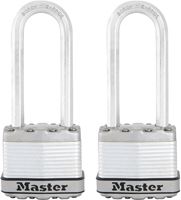 Master Lock Magnum Series M1XTLJ Padlock, Keyed Alike Key, 5/16 in Dia Shackle, 2-1/2 in H Shackle, Stainless Steel Body