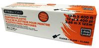 Petoskey Plastics P9941-07 Painters Plastic, 400 ft L, 12 ft W, Clear