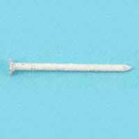 Maze SST31128252 Finishing Nail, 3D, 1-1/4 in L, Stainless Steel, Checkered Head, Plain Shank, White, 1 lb