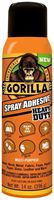 Gorilla 6301502 Spray Adhesive, Clear, 24 hr Curing, 14 oz