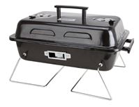 Omaha Portable Charcoal Grill, 2-Grate, 168 sq-in Primary Cooking Surface, Black, Steel Body